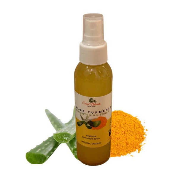 Organic Aloe Turmeric Face Toner/ Acne Clearing Toner/Brightening Face Toner/Face Toner