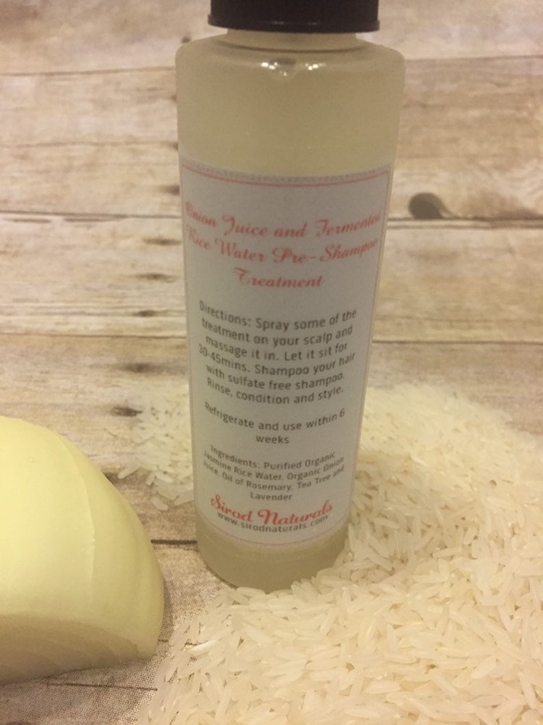 Onion Juice and Fermented Rice Water PreShampoo Treatment Etsy