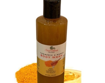 Organic Turmeric Honey Body Wash: Acne & Brightening