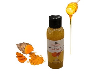 Organic Turmeric Honey Face Wash: Natural Acne Clearing and Brightening