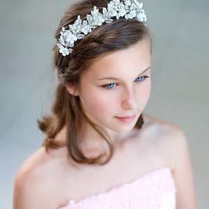 Bridal tiara Wedding tiara Bridal hairpiece Rhinestone tiara Rhinestone crown Wedding crown Crystal headband Bridal hair piece Bridal crown image 4