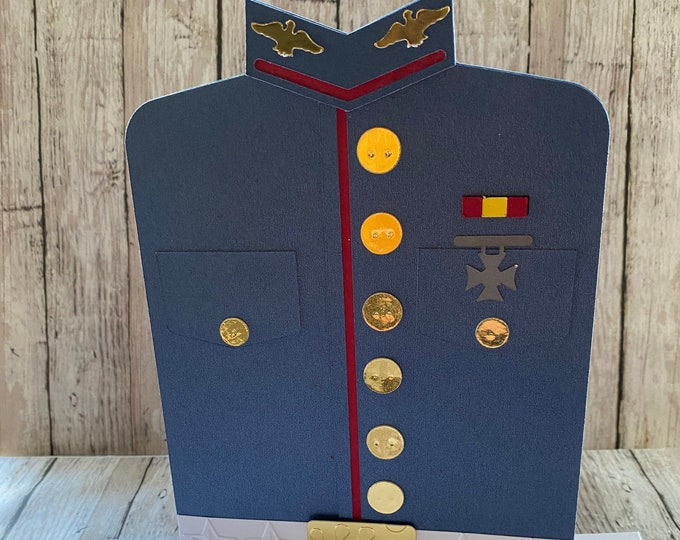 Military Greeting Card-military Uniform Greeting Card- Marine Greeting ...