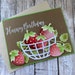 Strawberry Birthday Card- Happy Birthday Card- Happy Birthday Greeting