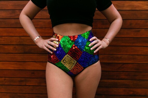 sequined hot pants
