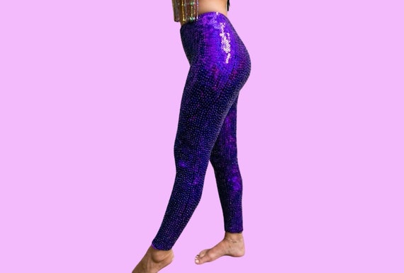Purple Sequin Sparkly Disco Pants for 
