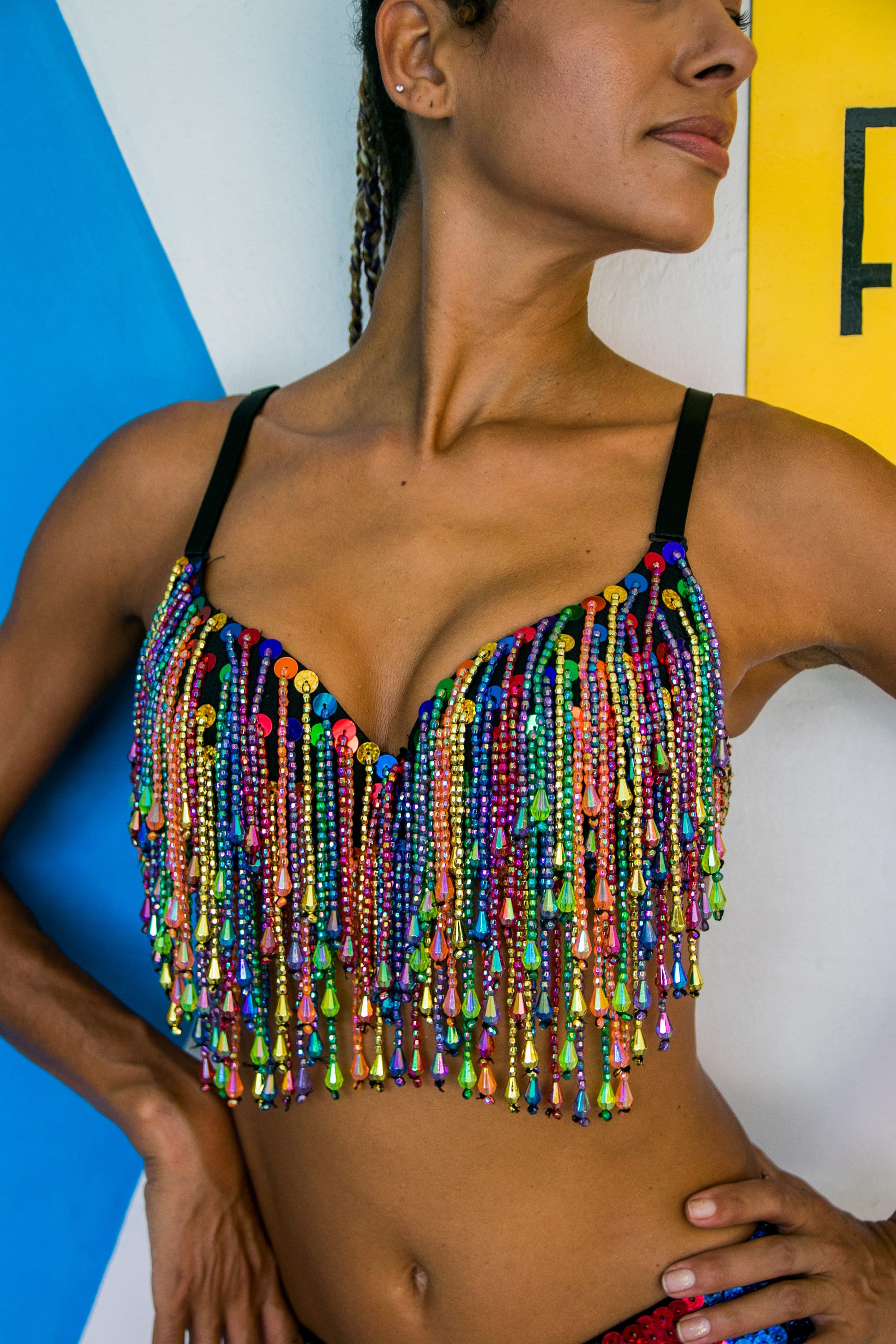 Buy Rainbow Beads Bra Top. Online in India 