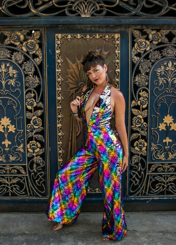 70s sequin jumpsuit