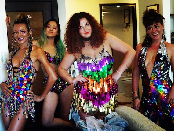 sequin festival dress