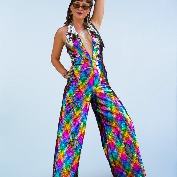 Disco Jumpsuit Etsy