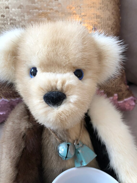 mink fur teddy bear