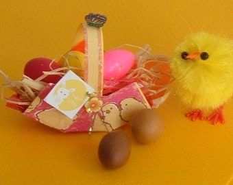 Miniature Easter Egg Baskets 1 12 Scale