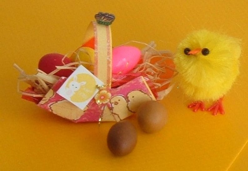 Miniature Easter Egg Baskets 1 12 Scale Etsy