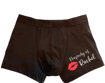 Valentine’s Day Boxers Pants Partner Property of Valentine Gift Sexy madebyGreenBerry