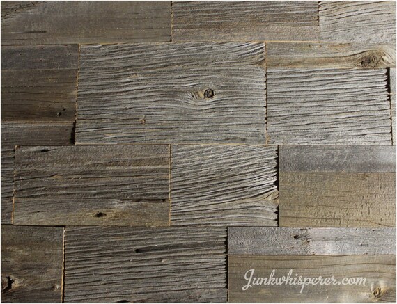 Reclaimed Barn Wood Tiles Old English Pattern Grey Barn Etsy