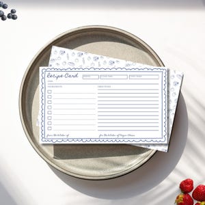 Fresh Off the Market Bridal Shower Recipe Card • Farmers Market Theme • Editable Canva Template • Printable Fruit Design • Instant Download