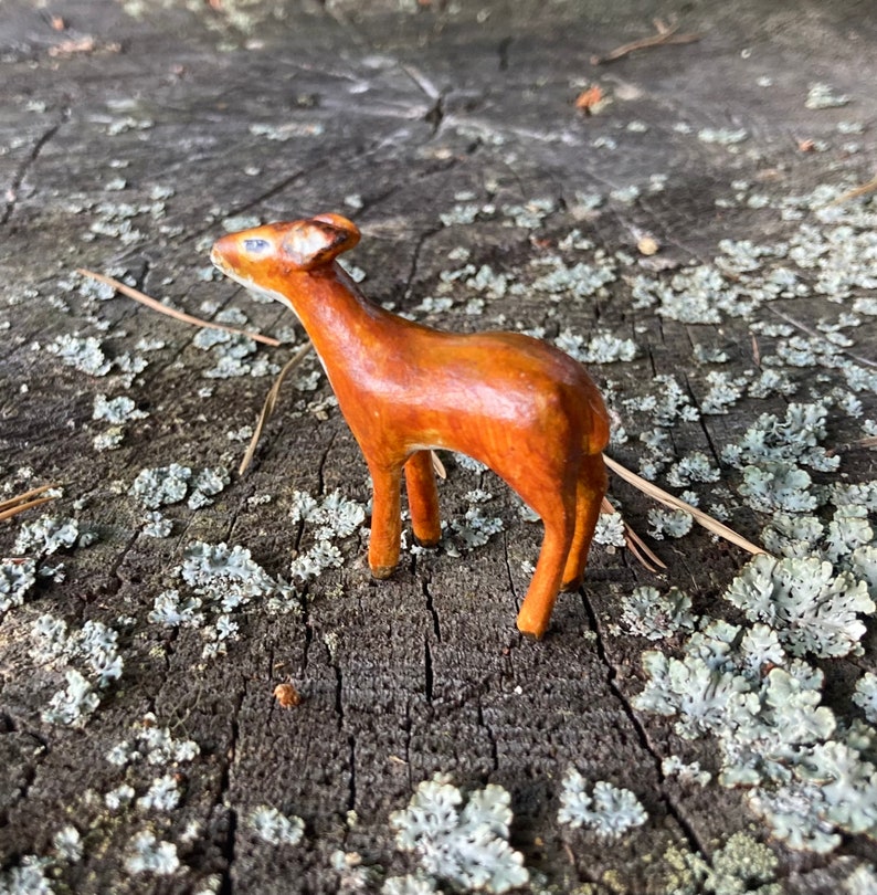 Miniature deer, handmade deer, deer figurine image 4