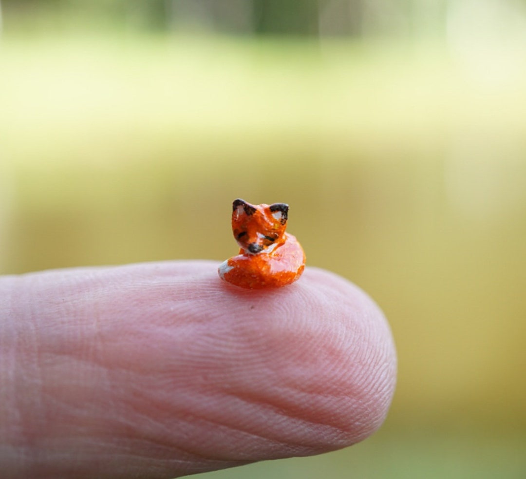 Micro Red Fox, Miniature Red Fox, Red Fox, Clay Fox, Miniature Fox ...