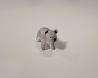 Figurine de koala, animal miniature, koala miniature, koala minuscule, koala en argile, figurine d’animal en argile, collectionnable, totem, animal d’argile, mignon