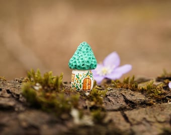 miniature handmade clay house "Electric"