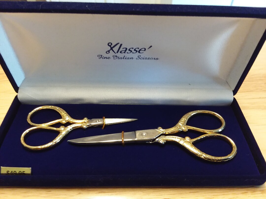 Klasse' Fine Italian Scissors Gold Plated Paper Scissors Etsy