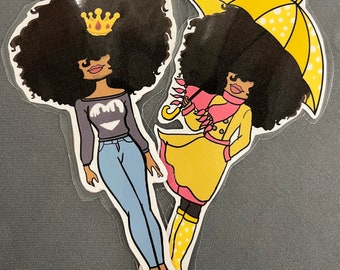 Bookmark - Big Hair Crown