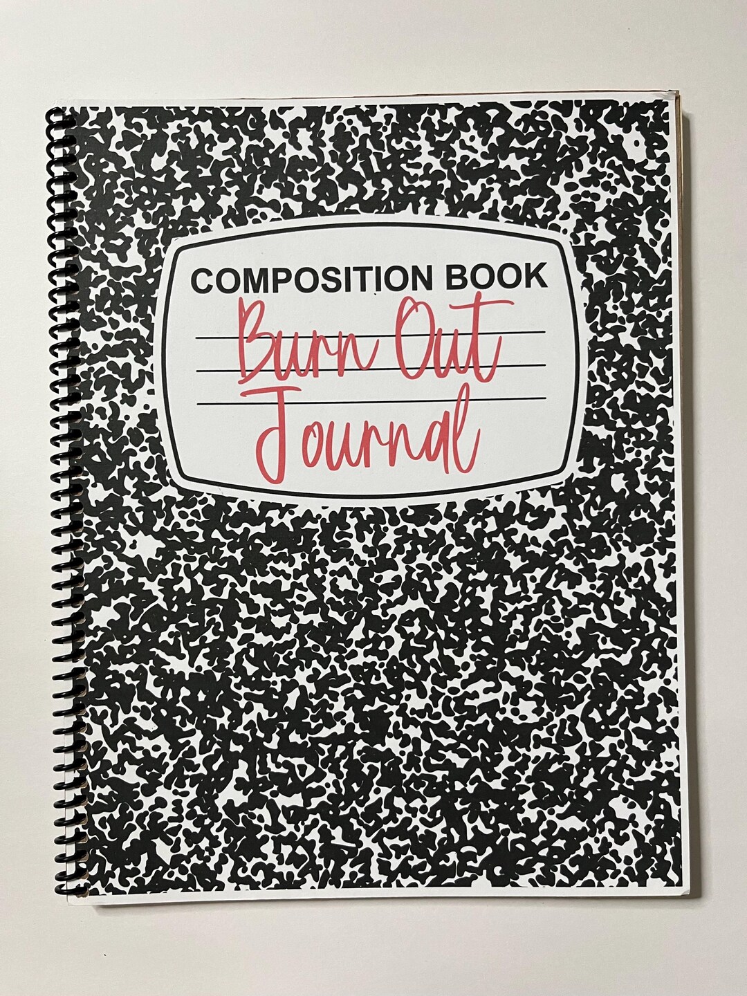 Spiral Notebook-burn Out Journal - Etsy