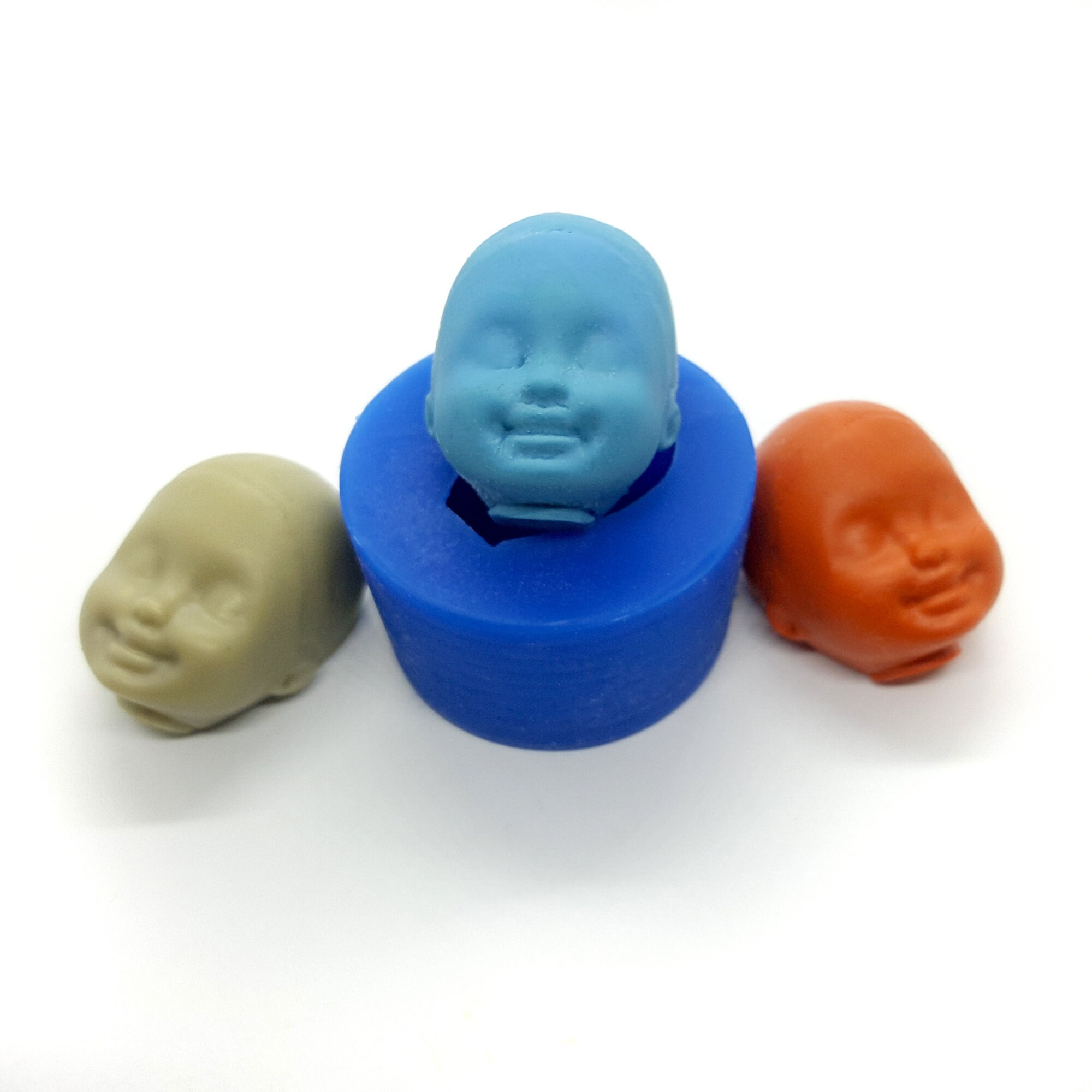 Mould 643 Siling girl face doll head mold Etsy