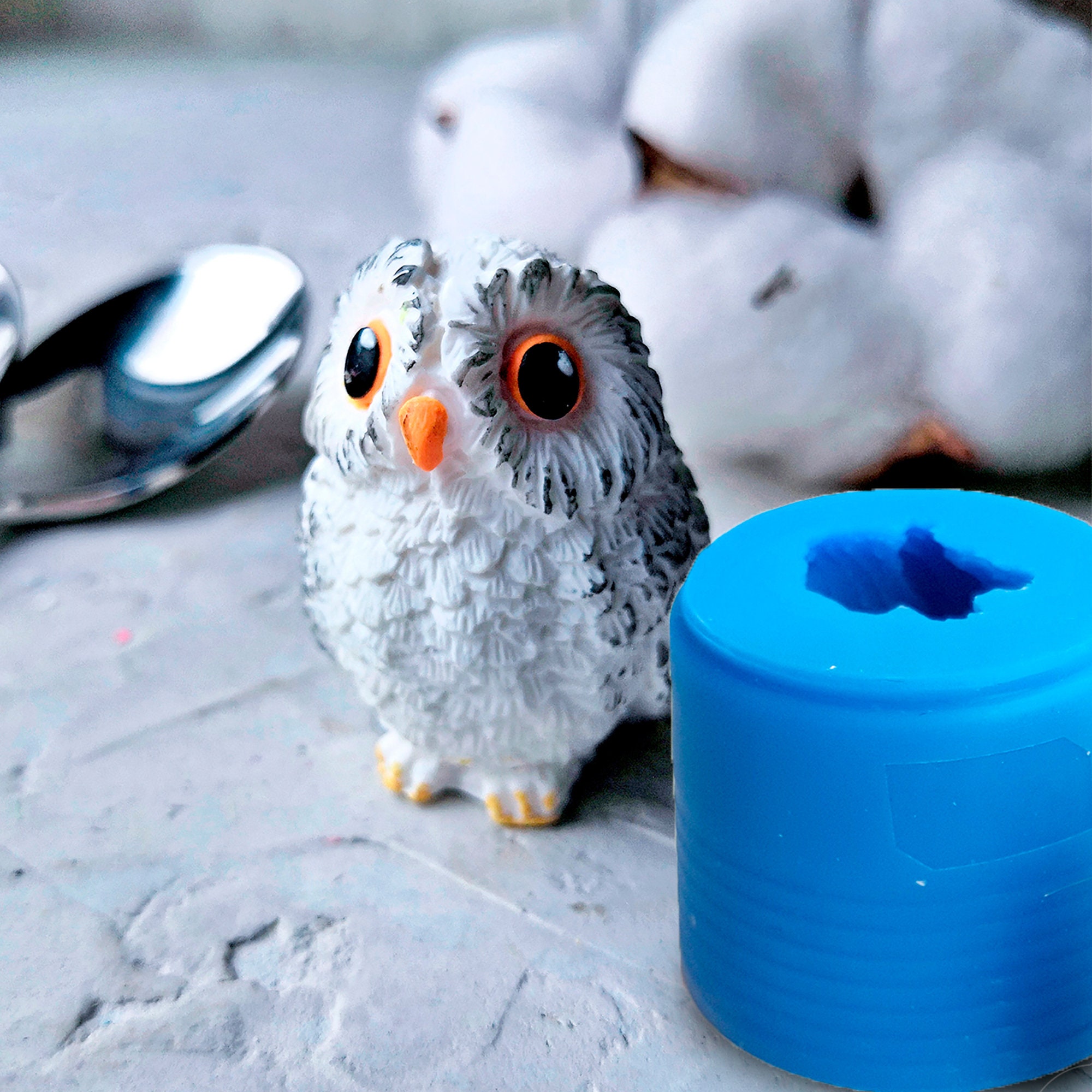 Owl Mold Silicone Mold Silcone Molds Clay Animal MOLD Etsy