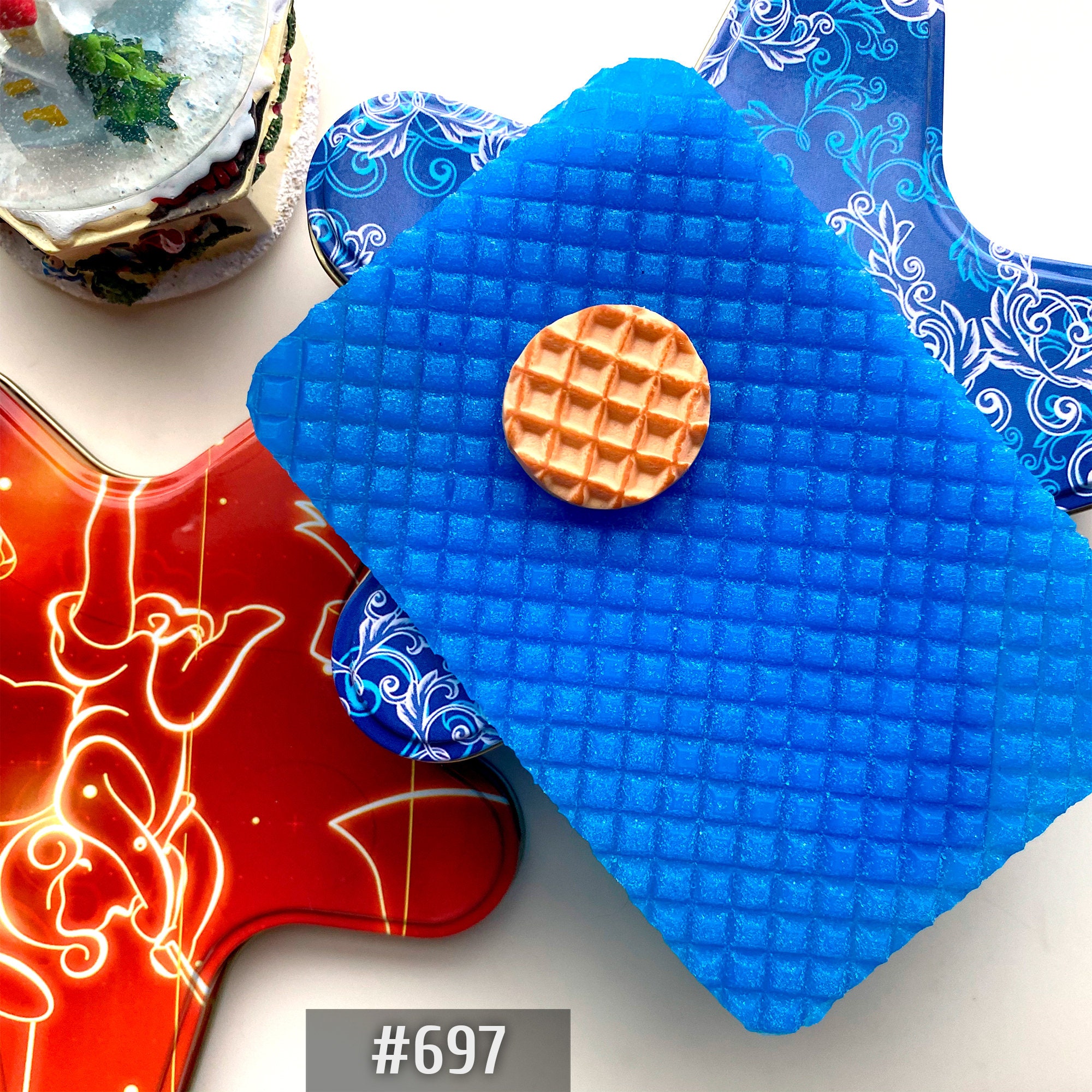 Texture mat 'Big Waffle' mold for polimer clay Etsy