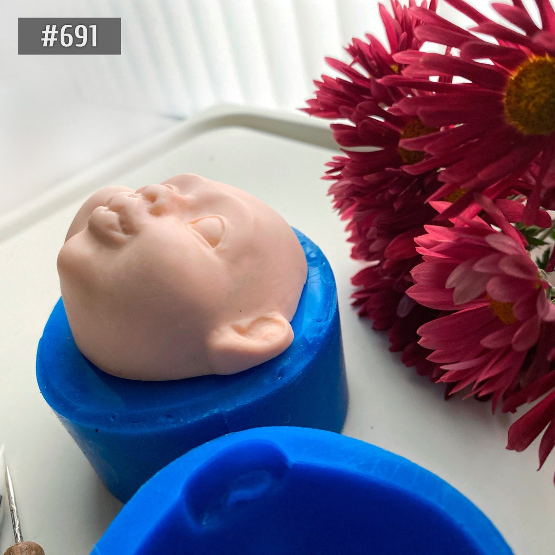 Funny Baby Face molds for clay Etsy