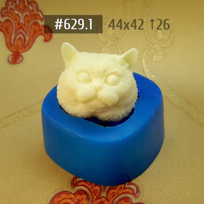 Moulds 629 Cats head mold for clay resin different sizes Etsy