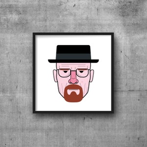 Heisenberg / Ilustración / Impresión (Marco no incluido)