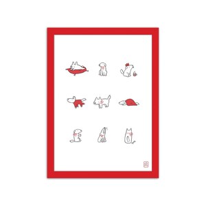 The Dogs Portrait Art Print