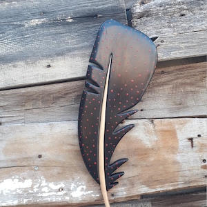 BLACK FEATHER , home decor, wall decor, 3d wall, 3d, feather,  Wall Hanging, Wooden Feathers, intarsia wooden art, wall art, art, wooden