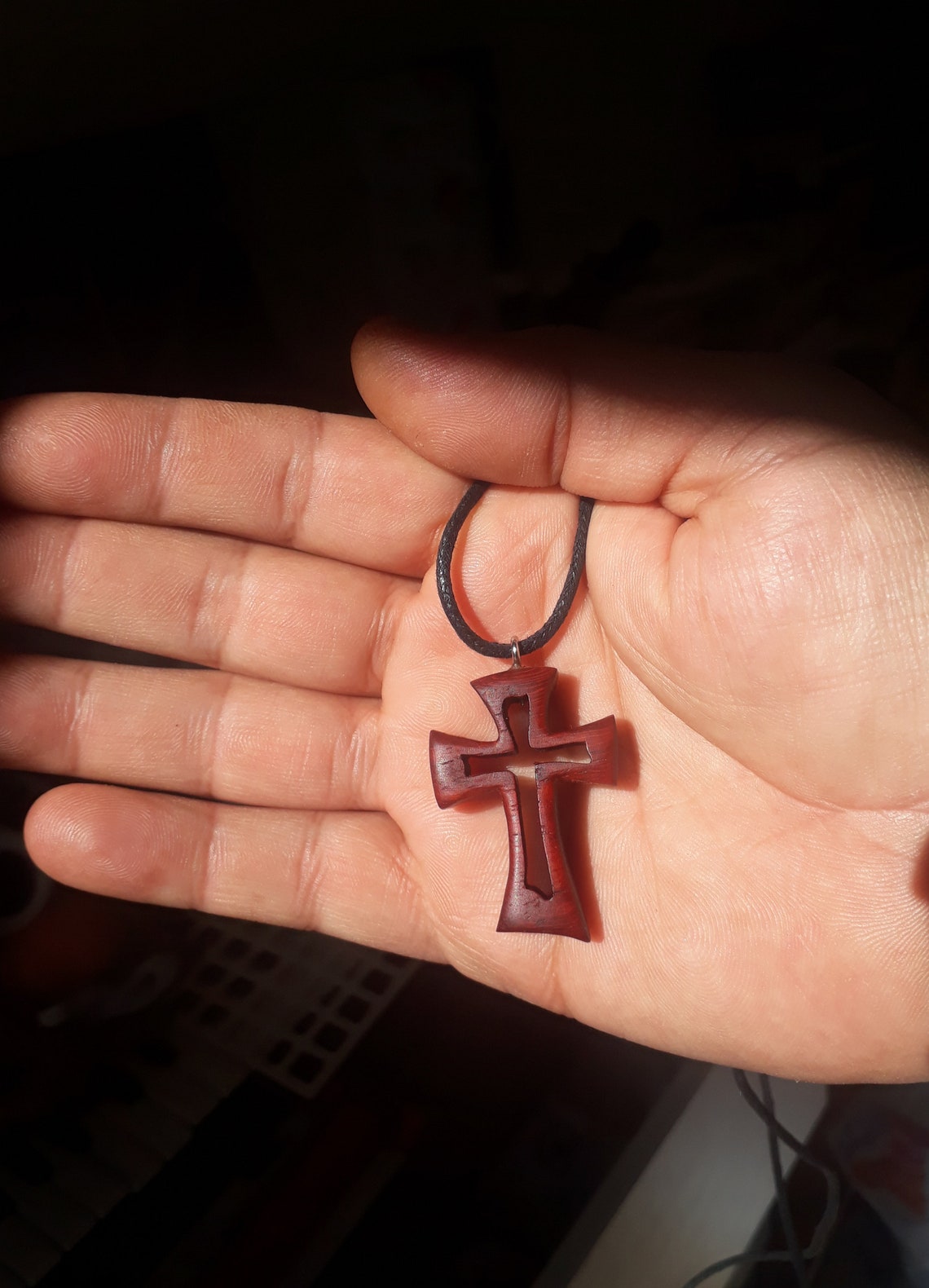 CROSS NECKLACE Wooden Cross Jewelry Pendants Pendants Etsy