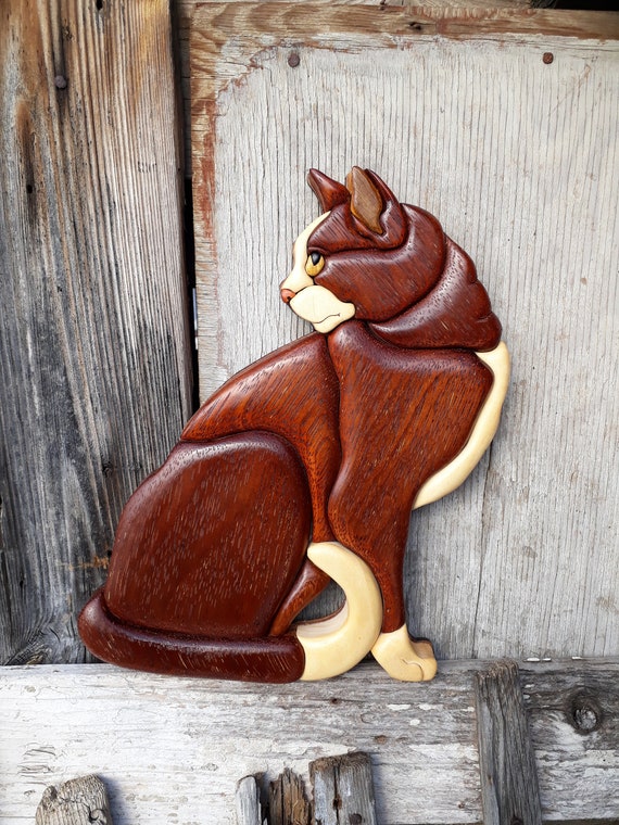 How to Frame 3D Wooden Art: Vintage Cat Edition