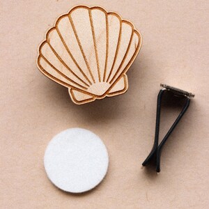 Shell Essential Oil Car Air Vent Diffuser, Wood Car Air Freshener ...