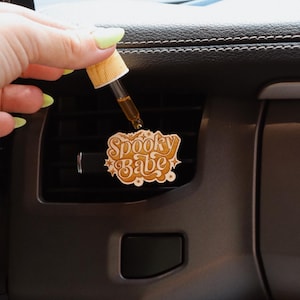 Car Air Freshener, Spooky Babe, Bat Air Vent Car Clip Diffuser,Boho Halloween Decor,Car Air Freshener, Cute Halloween, Boho Car Accessories,