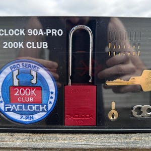 Palock 90A PRO 200K Club Gedenk-Explosionsansicht Schloss Regal Schreibtisch Display Pick Stand - Locksport/Lockpicking