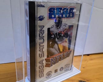 SEGA Saturn Acrylic Display Case Stand - SS Custom Collector's Shelf Mount Stand Game Protector UV Resistant