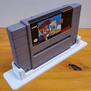 Stojak ekspozycyjny na kartridże z grą Super Nintendo - uchwyt na półkę ekspozycyjną SNES Collector