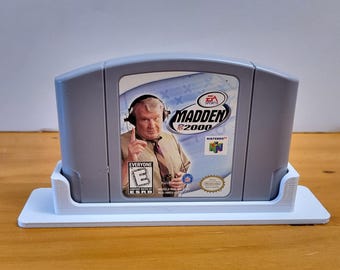 Nintendo 64 Game Cartridge Display Stand - N64 Collector Display Shelf Mount