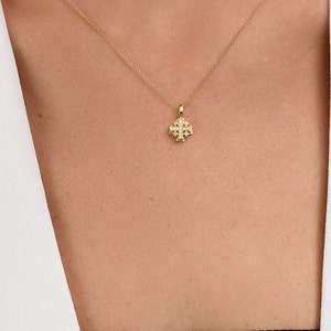 Gold Plated Chain with Tiny Jerusalem Necklace