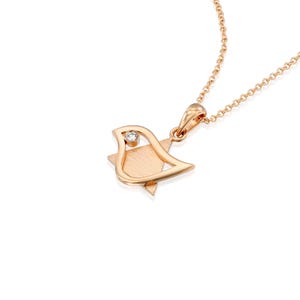 18K Rose Gold Magen David Necklace, Judaica Jewelry, Meaningful Jewish Gift