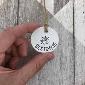 Christmas gift tags, personalised christmas ornament, clay tags, christmas napkin rings, personalised christmas tags, snowflake, table decor