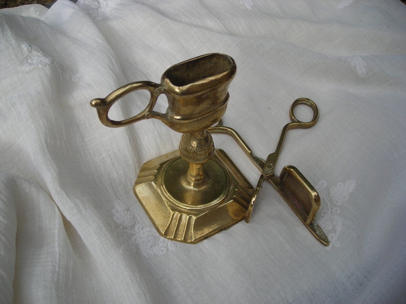 Vintage French Candle Snuffer. Old Brass Candle Snuffer. Etsy