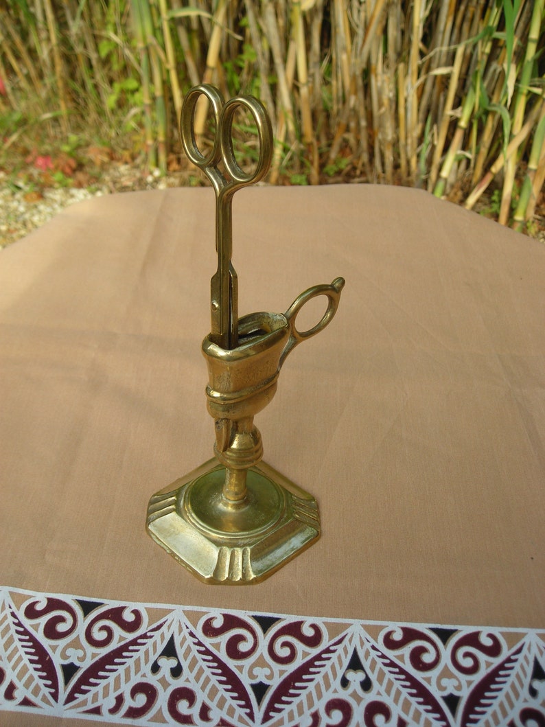 Vintage French Candle Snuffer. Old Brass Candle Snuffer. Etsy