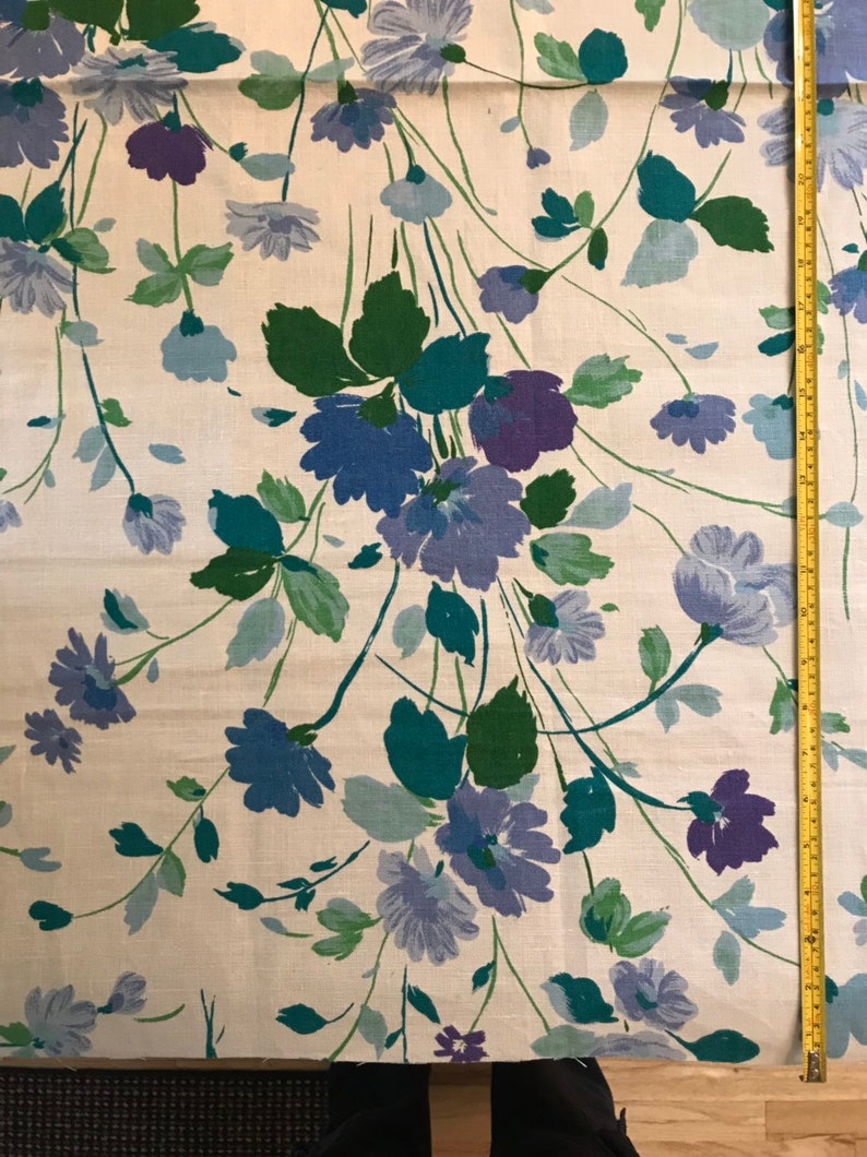 Vintage Fabric Sample Greeff Fabrics Inc 63620 Irish Linen Etsy