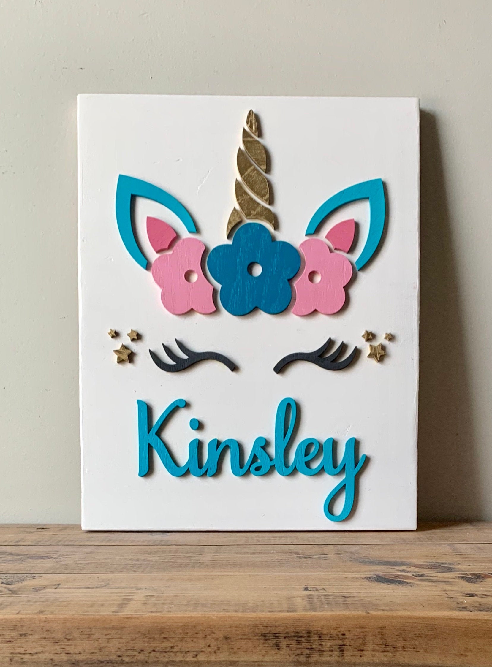 personalized unicorn sign unicorn nursery sign unicorn etsy