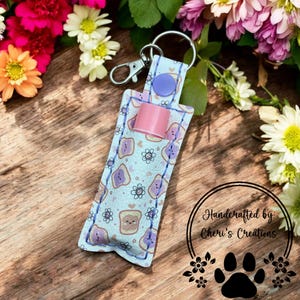 Sweet PB & J Chapstick Keychain